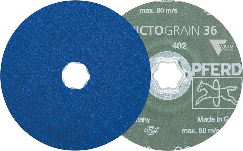 Fiberschleifscheibe CC-FS125mm INOX-STEEL VICTOGRAIN K 60+ Pferd