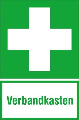 Hinweisschild Alu B200xH300 mm Verbandkasten langnachleuchtend