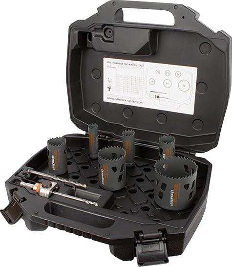 Lochsägen Set MXqs All Purpose Ultra Xcut Elektriker D57,64,68, 79,83mm Mandrex