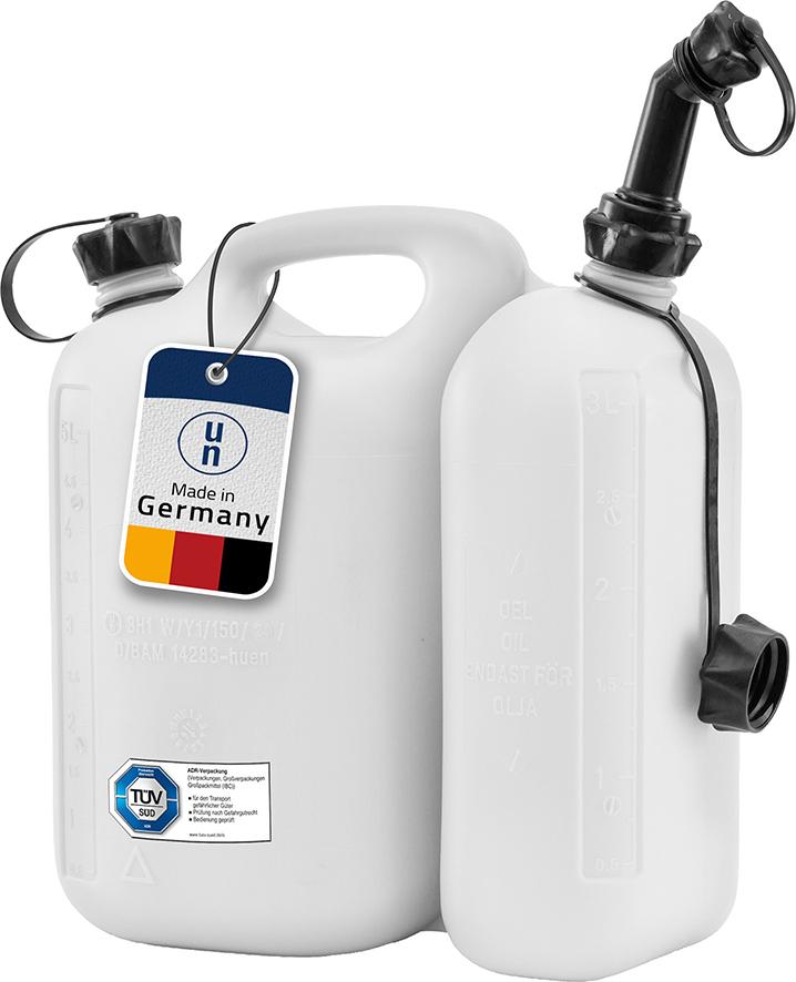 Doppelkanister ECO B316xT145xH312 mm weiß Volumen 5,5 + 3,0 l hünersdorff