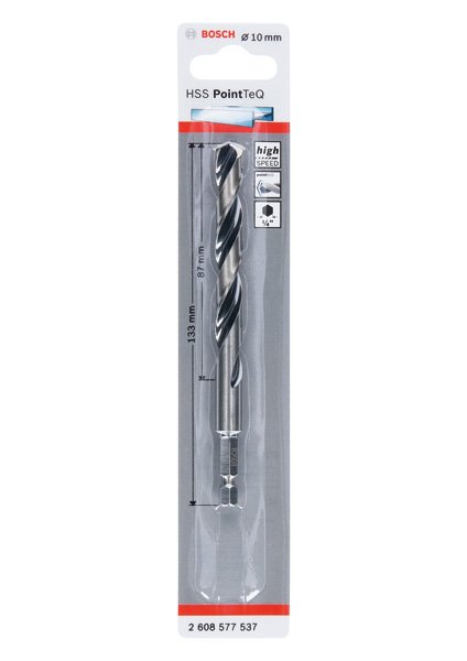 HSS PointTeQ Sechskantbohrer 10,0 mm