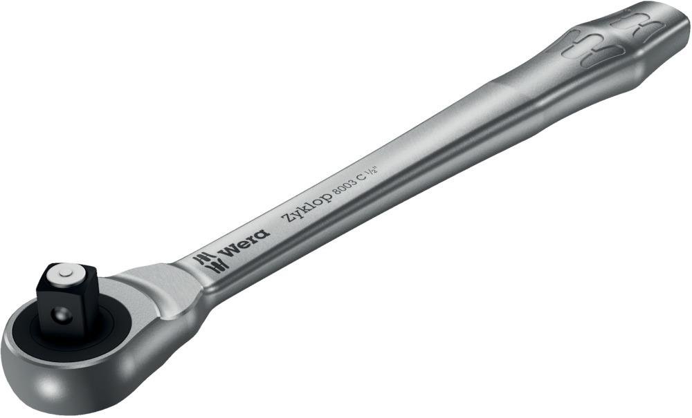 Durchsteck-Knarre ZYKLOP metal push 1/2" Wera