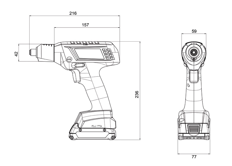 Bild der Produktabmessungen