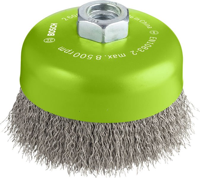 PRO Stainless Steel clean Topfbürste, 100 x 0,3 mm, Gewinde