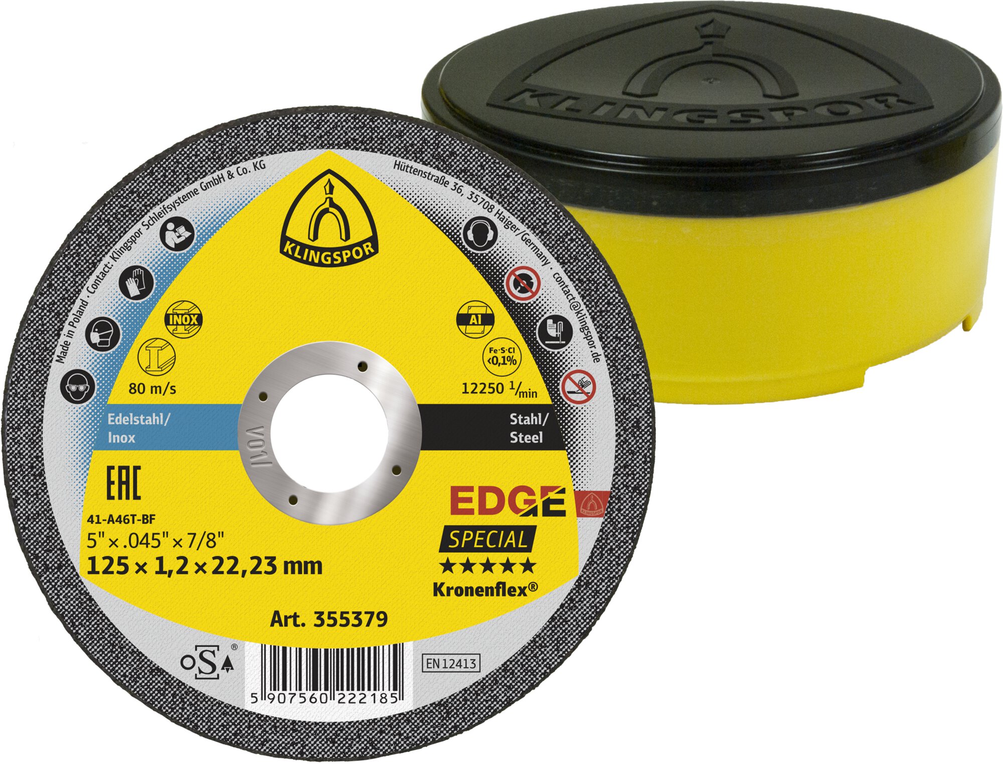 EDGE Trennscheiben, 115 x 1,2 x 22,23 mm gerade