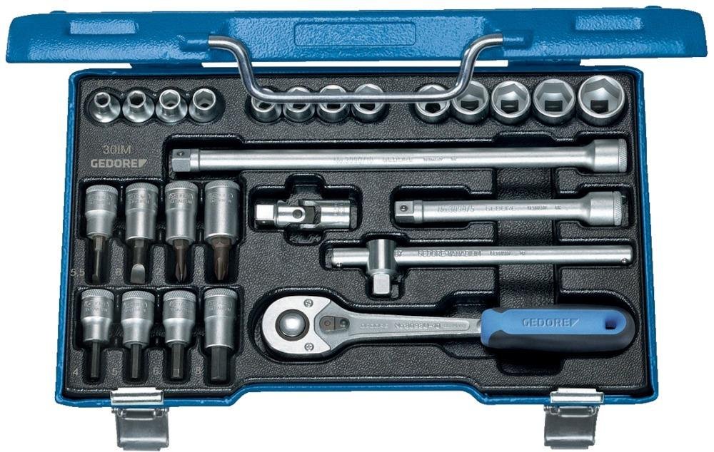 Steckschlüssel-Garnitur 3/8" 30IMU-10 26-teilig Gedore