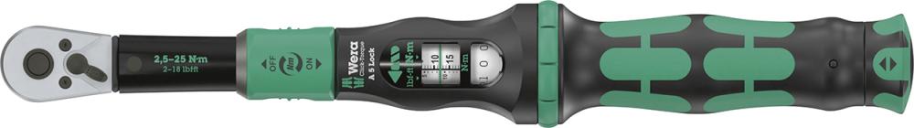 Drehmomentschlüssel Click-Torque Lock A5 2,5-25Nm 1/4" Wera