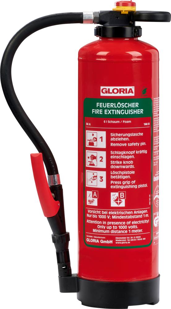 Schaum-Aufladelöscher SKA+6PRO fluorfrei Brandklasse A und B