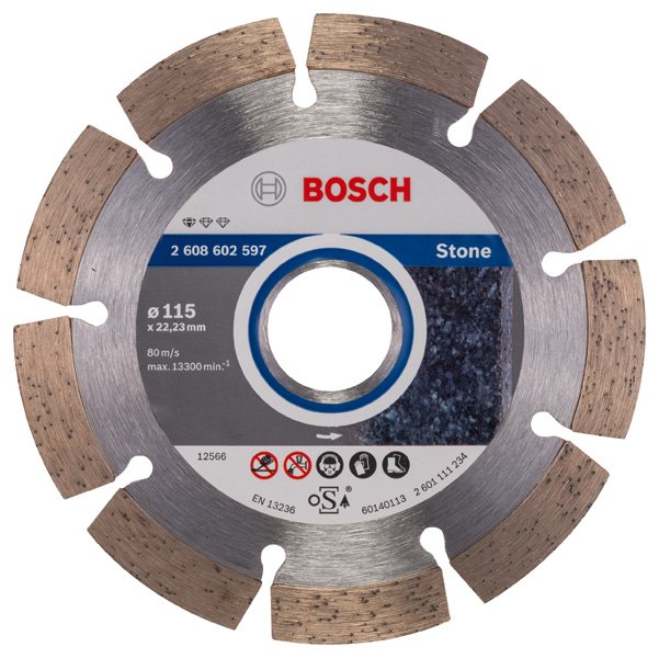 Diamanttrennscheibe Standard for Stone, 115 x 22,23 x 1,6 x 10 mm, 1er-Pack
