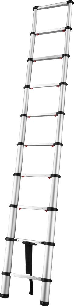 Teleskopleiter FORTIS 10 Sprossen Leiterlänge 0,75m eingef.Arbeitshöhe 2,93 m