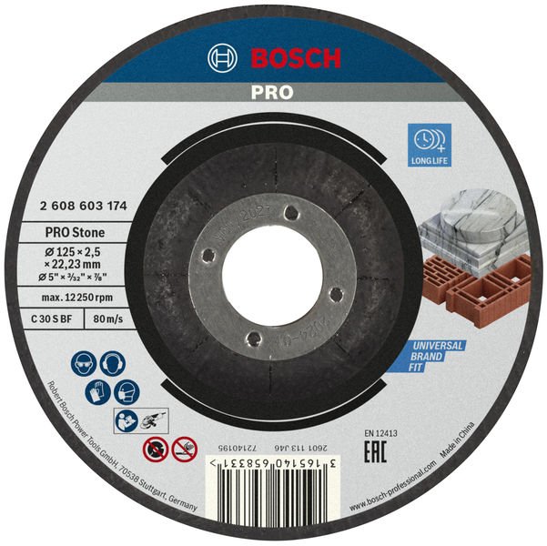 PRO Stone Trennscheibe, 125 x 2,5 x 22,23 mm