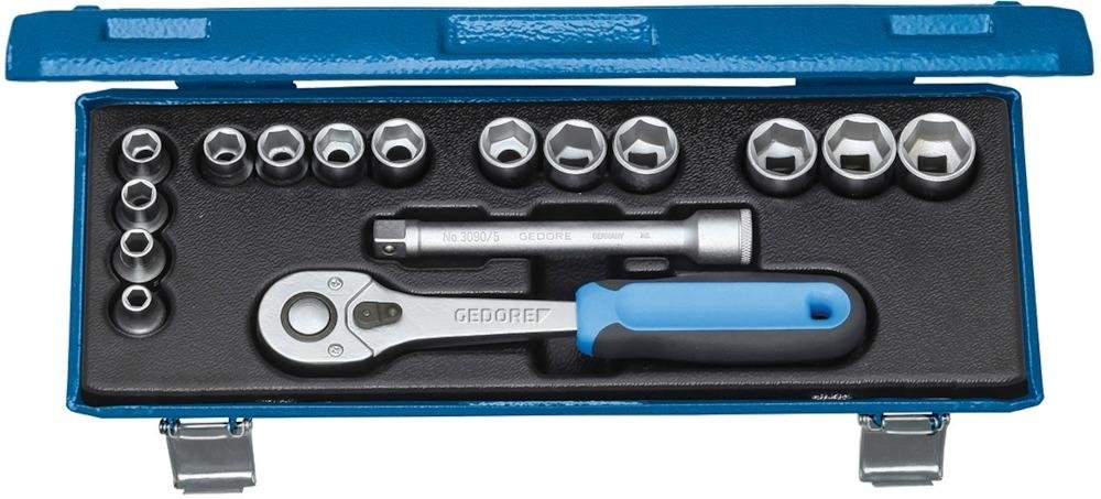 Steckschlüssel-Garnitur 3/8" 30JMU-10 16-teilig Gedore